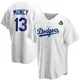 Max Muncy ＃13 Los Angeles Dodgers Replica Youth White Home 2024 World Series Jersey