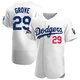 Michael Grove ＃29 Los Angeles Dodgers Authentic Men's White Home Official 2024 World Series Champions Jersey