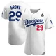 Michael Grove ＃29 Los Angeles Dodgers Authentic Men's White Home Official 2024 World Series Jersey