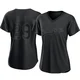 Michael Grove ＃29 Los Angeles Dodgers Authentic Women's Black Pitch Fashion Jersey