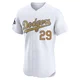Michael Grove ＃29 Los Angeles Dodgers Elite Men's Gold White 2025 Collection Jersey