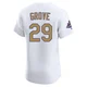 Michael Grove ＃29 Los Angeles Dodgers Elite Men's Gold White 2025 Collection Jersey