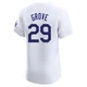 Michael Grove ＃29 Los Angeles Dodgers Elite Men's White Home 2024 World Series Jersey