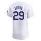 Michael Grove ＃29 Los Angeles Dodgers Elite Men's White Home Jersey