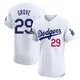 Michael Grove ＃29 Los Angeles Dodgers Elite Men's White Home World Series Champions Jersey