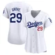 Michael Grove ＃29 Los Angeles Dodgers Limited Women's White Home Jersey
