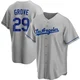 Michael Grove ＃29 Los Angeles Dodgers Replica Men's Gray Road Jersey