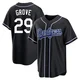 Michael Grove ＃29 Los Angeles Dodgers Replica Youth Black Fashion Out Jersey