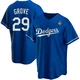 Michael Grove ＃29 Los Angeles Dodgers Replica Youth Royal Alternate 2024 World Series Jersey