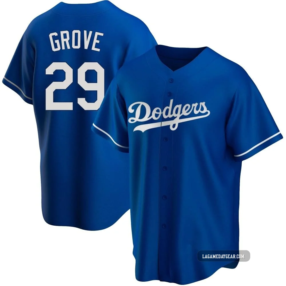 Michael Grove ＃29 Los Angeles Dodgers Replica Youth Royal Alternate Jersey