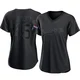 Michael Kopech ＃45 Los Angeles Dodgers Authentic Women's Black Pitch Fashion 2024 World Series Champions Jersey