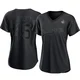 Michael Kopech ＃45 Los Angeles Dodgers Authentic Women's Black Pitch Fashion 2024 World Series Jersey