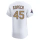 Michael Kopech ＃45 Los Angeles Dodgers Elite Men's Gold White 2025 Collection Jersey