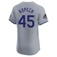 Michael Kopech ＃45 Los Angeles Dodgers Elite Men's Gray Road World Series Champions Jersey