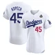 Michael Kopech ＃45 Los Angeles Dodgers Elite Men's White Home 2024 World Series Jersey