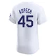 Michael Kopech ＃45 Los Angeles Dodgers Elite Men's White Home 2024 World Series Jersey
