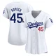 Michael Kopech ＃45 Los Angeles Dodgers Limited Women's White Home 2024 World Series Champions Jersey