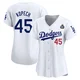 Michael Kopech ＃45 Los Angeles Dodgers Limited Women's White Home 2024 World Series Jersey