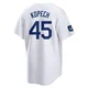 Michael Kopech ＃45 Los Angeles Dodgers Replica Youth White 2024 World Tour Seoul Series Home Jersey