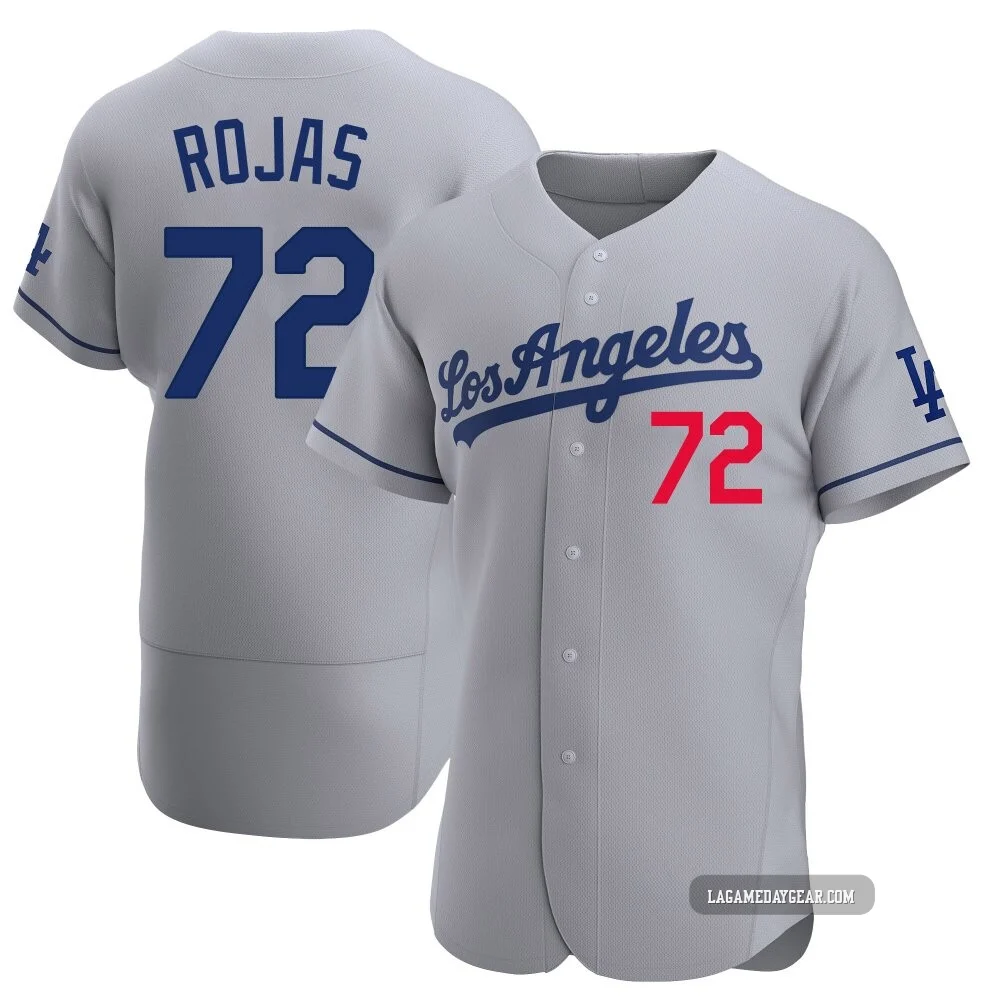 Miguel Rojas ＃72 Los Angeles Dodgers Authentic Men's Gray Away Jersey