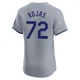 Miguel Rojas ＃72 Los Angeles Dodgers Elite Men's Gray Road Jersey