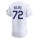 Miguel Rojas ＃72 Los Angeles Dodgers Elite Men's White Home Jersey