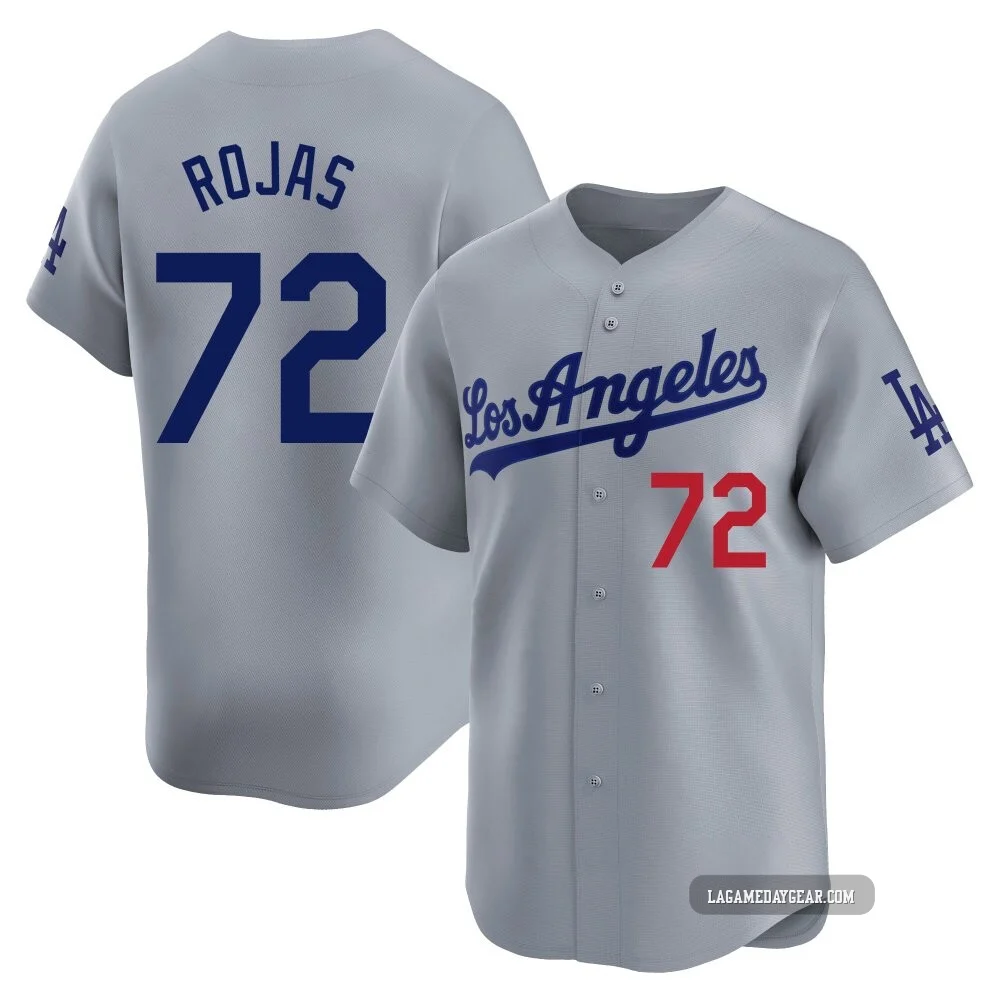 Miguel Rojas ＃72 Los Angeles Dodgers Limited Men's Gray Away Jersey