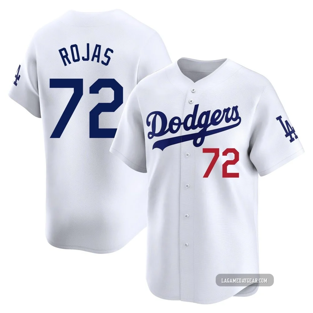 Miguel Rojas ＃72 Los Angeles Dodgers Limited Men's White Home Jersey