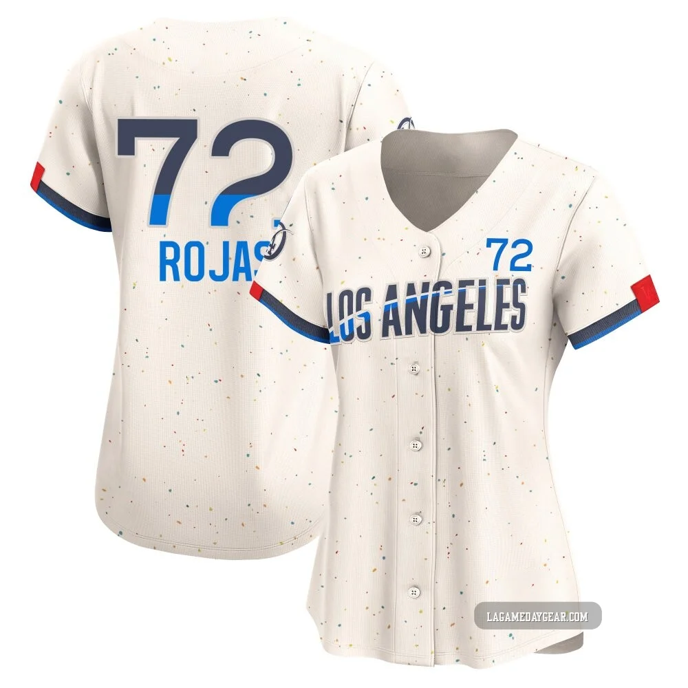Miguel Rojas ＃72 Los Angeles Dodgers Limited Women's Cream 2024 City Connect Jersey