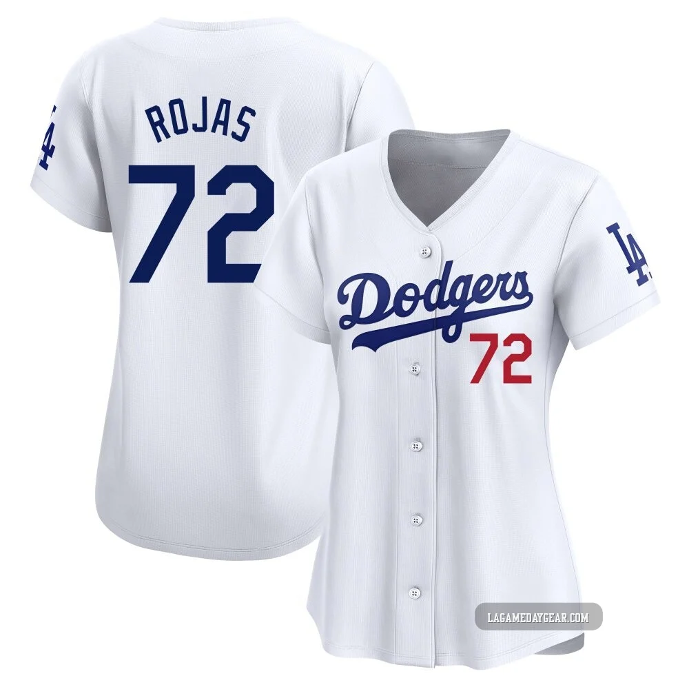 Miguel Rojas ＃72 Los Angeles Dodgers Limited Women's White Home Jersey