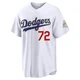 Miguel Rojas ＃72 Los Angeles Dodgers Limited Youth Gold White 2026 Collection Stadium Jersey