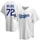 Miguel Rojas ＃72 Los Angeles Dodgers Replica Men's White Home 2024 World Series Champions Jersey