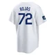 Miguel Rojas ＃72 Los Angeles Dodgers Replica Youth White 2024 World Tour Seoul Series Home Jersey