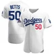 Mookie Betts ＃50 Los Angeles Dodgers Authentic Men's White Home Official 2024 World Series Champions Jersey