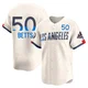 Mookie Betts ＃50 Los Angeles Dodgers Limited Men's Cream 2024 City Connect World Series Champions Jersey