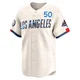 Mookie Betts ＃50 Los Angeles Dodgers Limited Men's Cream 2024 City Connect World Series Champions Jersey