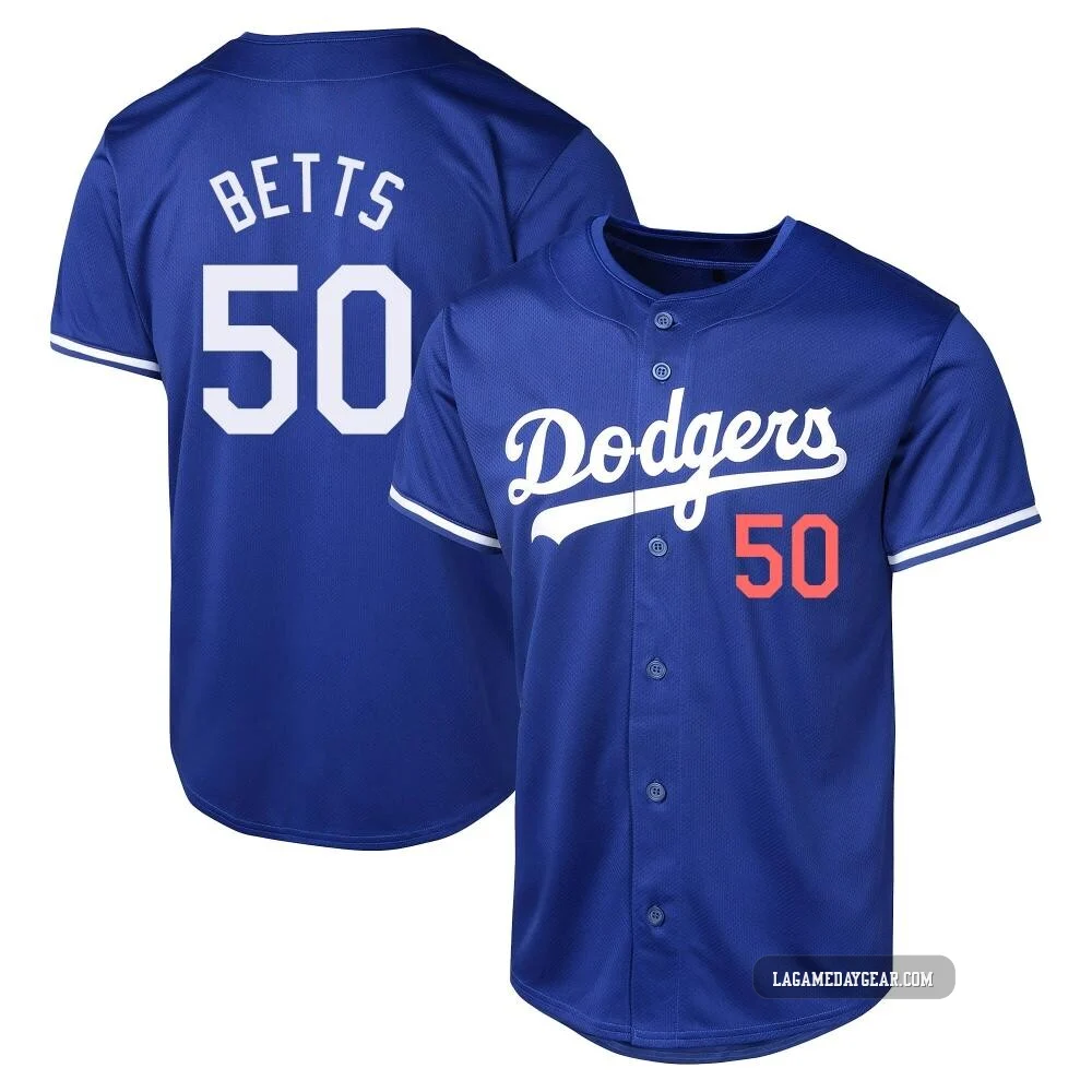 Mookie Betts ＃50 Los Angeles Dodgers Limited Men's Royal Alternate Jersey