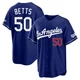 Mookie Betts ＃50 Los Angeles Dodgers Limited Men's Royal Alternate Stadium Jersey