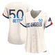 Mookie Betts ＃50 Los Angeles Dodgers Limited Women's Cream 2024 City Connect World Series Champions Jersey