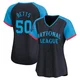 Mookie Betts ＃50 Los Angeles Dodgers Limited Women's Navy National League 2024 All-Star Game Jersey