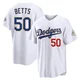 Mookie Betts ＃50 Los Angeles Dodgers Limited Youth Gold White 2026 Collection Stadium Jersey