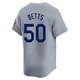 Mookie Betts ＃50 Los Angeles Dodgers Limited Youth Gray Away 2024 World Series Jersey