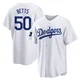 Mookie Betts ＃50 Los Angeles Dodgers Replica Youth White 2024 World Tour Seoul Series Home Jersey