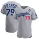 Nick Frasso ＃79 Los Angeles Dodgers Authentic Men's Gray Away Official 2024 World Series Jersey