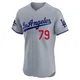 Nick Frasso ＃79 Los Angeles Dodgers Elite Men's Gray Road World Series Champions Jersey