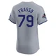 Nick Frasso ＃79 Los Angeles Dodgers Elite Men's Gray Road World Series Champions Jersey