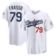 Nick Frasso ＃79 Los Angeles Dodgers Limited Men's Gold White 2026 Collection Stadium Jersey