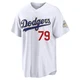 Nick Frasso ＃79 Los Angeles Dodgers Limited Men's Gold White 2026 Collection Stadium Jersey
