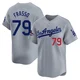 Nick Frasso ＃79 Los Angeles Dodgers Limited Men's Gray Away World Series Champions Jersey