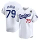Nick Frasso ＃79 Los Angeles Dodgers Limited Men's White Home 2024 World Series Jersey